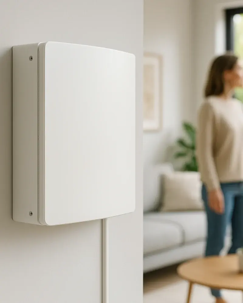 En bild på vart sensor är uppsatt